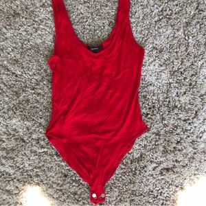 -red bodysuit   NEVER WORN CONDITION 10/10